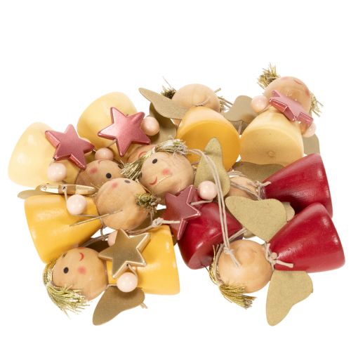 Ciondolo decorativo a forma di angelo con stella, 5 cm, 9 pezzi | Floristik24.it