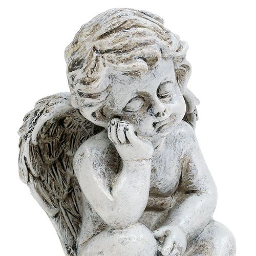 Prodotto Angelo seduto grigio 11 cm 4 pz