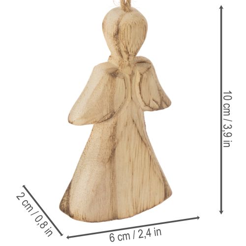 Statuette di angelo da appendere all'albero di Natale, 10 cm, 12 pezzi | Floristik24.it