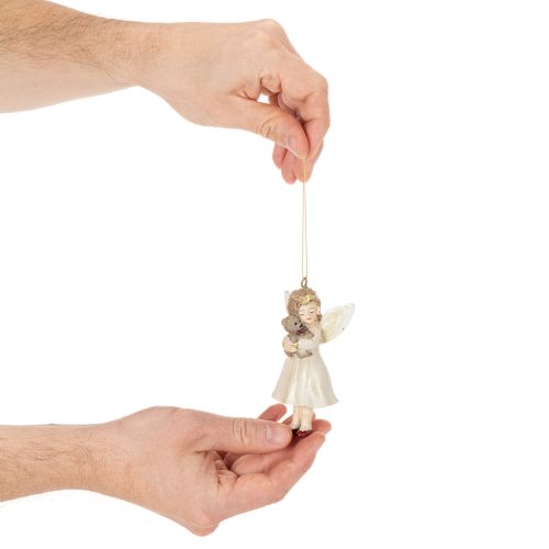 Angeli decorativi per albero di Natale, stile vintage, 10 cm, 3 pezzi | Floristik24.it