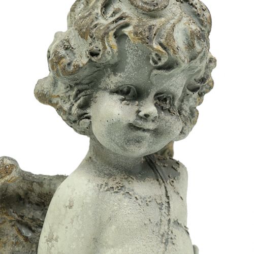 Floristik24 Cupido angelo decorativo con cuore 25 cm 2 pezzi