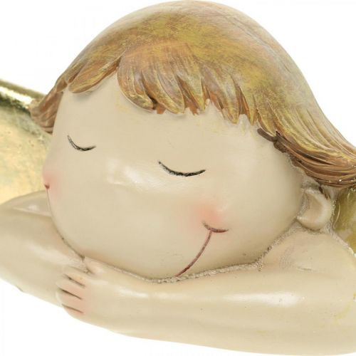 Floristik24 Figura decorativa di angelo Decorazione della tavola di Natale 22,5 × 9,5 × 9 cm