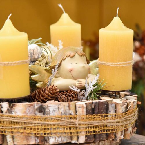 Floristik24 Figura decorativa di angelo Decorazione della tavola di Natale 22,5 × 9,5 × 9 cm