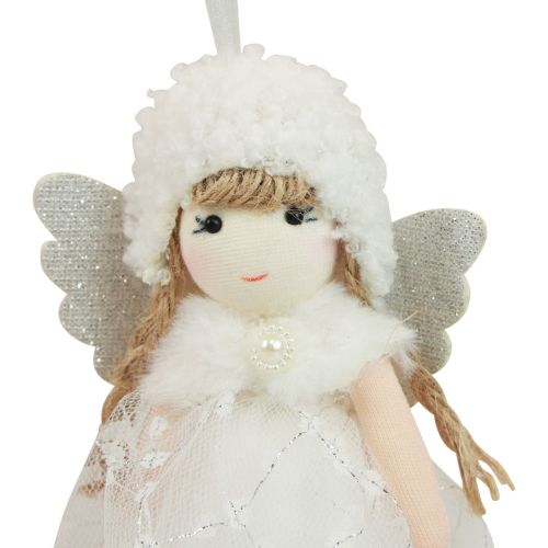 Prodotto Decorazione angelo Decorazione albero di Natale Figura natalizia tulle H11 cm 1 pezzo
