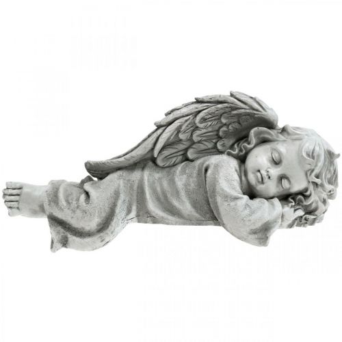 Floristik24 Angelo per la figura tombale distesa testa a destra 30×13×13 cm