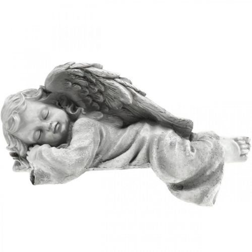 Floristik24 Angelo per la figura sepolcrale testa sdraiata a sinistra 30×13×13 cm