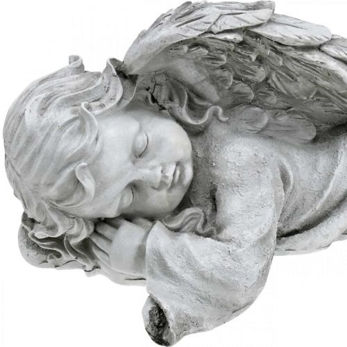 Floristik24 Angelo per la figura sepolcrale testa sdraiata a sinistra 30×13×13 cm