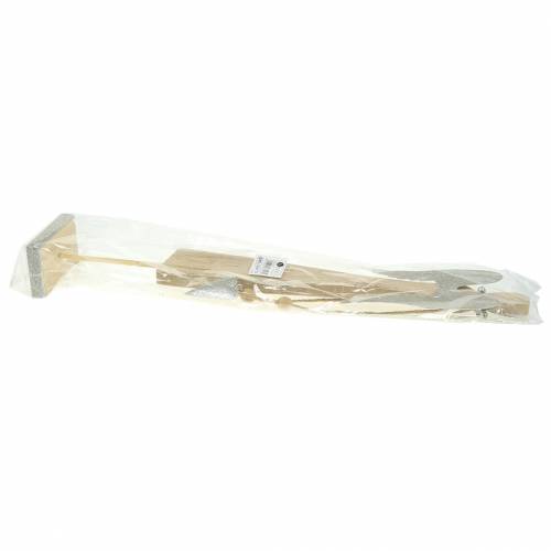 Floristik24 Angelo natura in legno con glitter H53cm