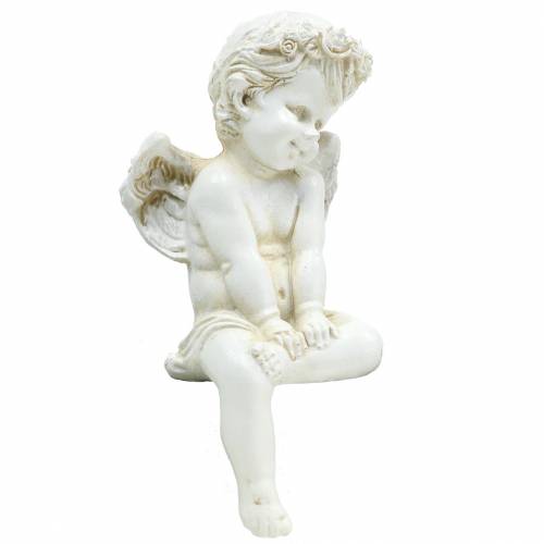 Floristik24 Sedile con bordo ad angelo H13cm 3 pezzi
