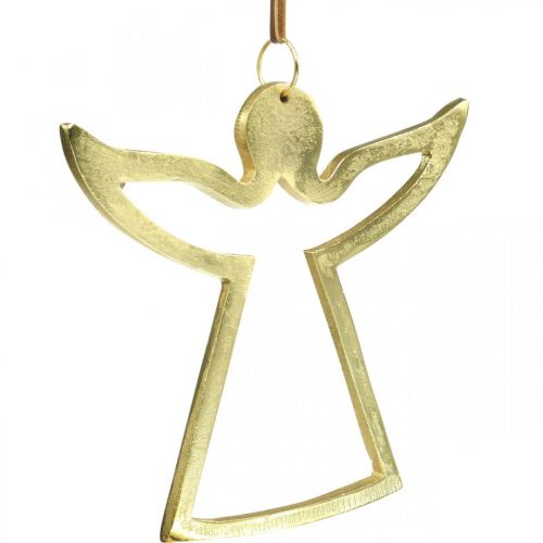 Prodotto Ciondoli in metallo, angeli decorativi, decoro avvento dorato 15 × 16,5 cm