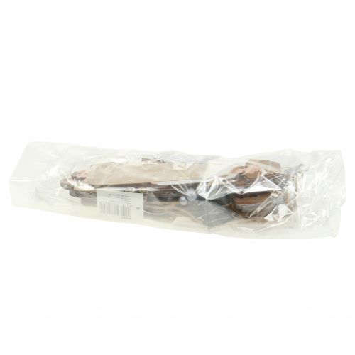 Floristik24 Angel nature, argento da appendere 20 cm 6 pezzi