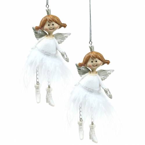 Floristik24 Decorazioni natalizie Albero di natale Ornamento Angelo 11,5cm 4 pezzi