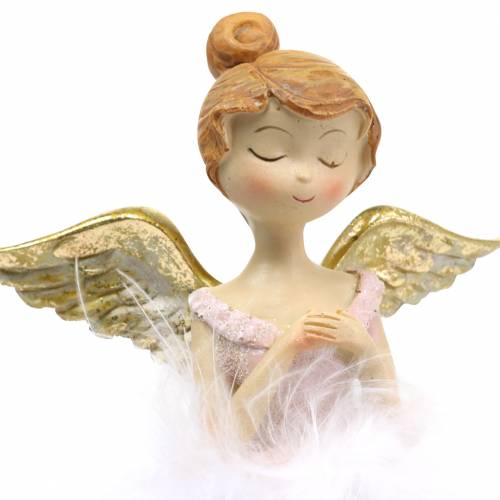 Floristik24 Sedile decorativo bordo angelo ballerina Ø11,5 H15cm 2 pezzi
