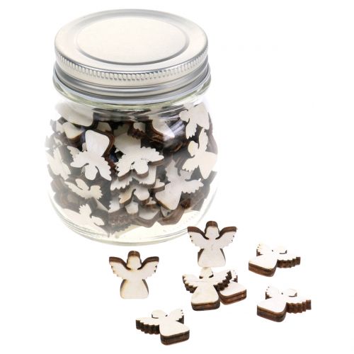 Floristik24 Angelo da spargere in una natura di vetro 2cm 100p