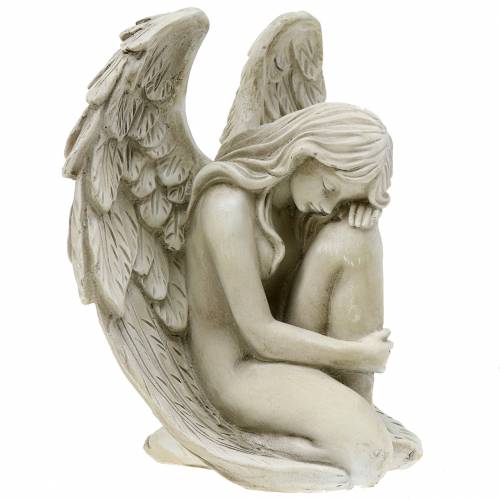 Floristik24 Decorazione tomba d'angelo deco 16,5 cm × 12 cm H19 cm