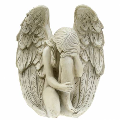 Floristik24 Decorazione tomba d'angelo deco 16,5 cm × 12 cm H19 cm