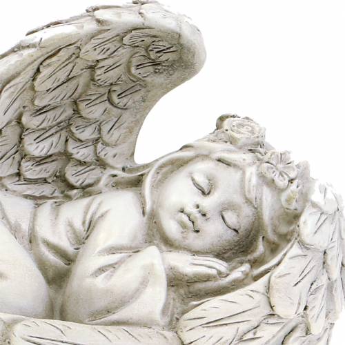 Floristik24 Angelo decorativo che dorme 18 cm x 8 cm x 10 cm