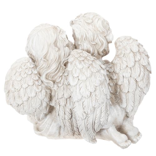Decorazione angelo per bambini, coppia di angeli con scultura a forma di cuore, 24 cm | Floristik24.it