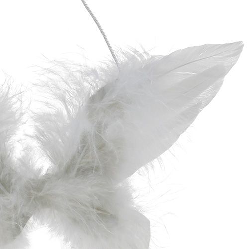 Prodotto Ala d&#39;angelo per appendere bianco 16cm 4 pezzi