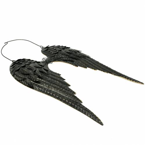 Floristik24 Decorazione murale Angelo ala nera 34 cm x 47,5 cm