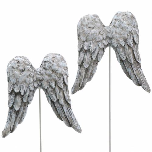 Floristik24 Spina decorativa ali d'angelo 10 cm 3 pz