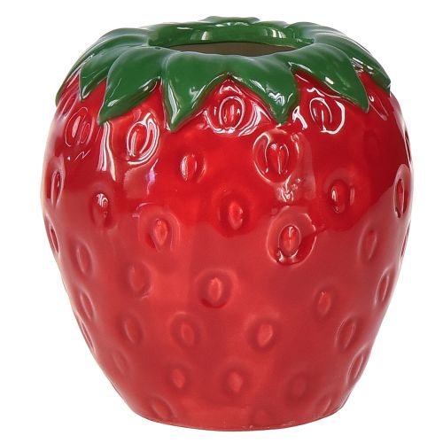 Floristik24 Vaso decorativo fragola vaso da fiori in ceramica Ø8,5 cm H8,5 cm
