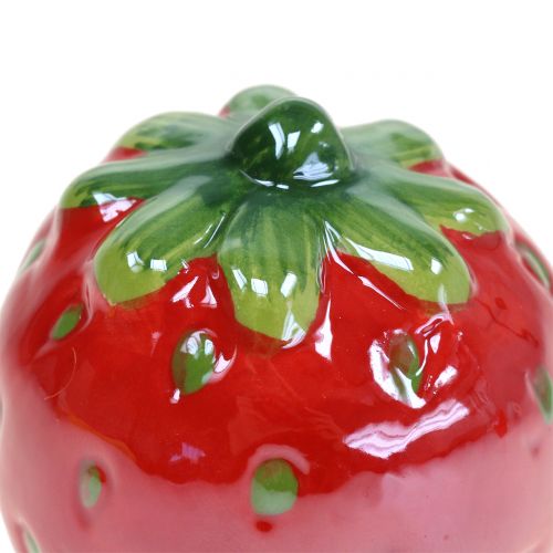 Floristik24 Ceramica Fragola Ø7cm H9cm 3pz