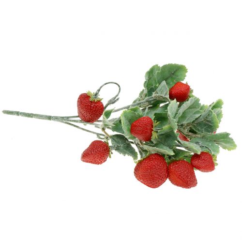 Floristik24 Fragola artificiale come Pick Red L30cm