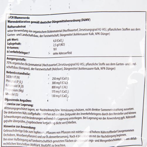 Prodotto Terriccio Villa Flora 18L