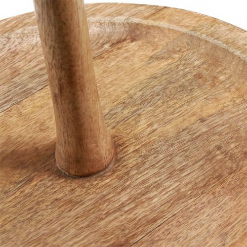 Prodotto Alzata per torta decorazione in legno a 2 piani tonda naturale Ø31/20cm H45cm