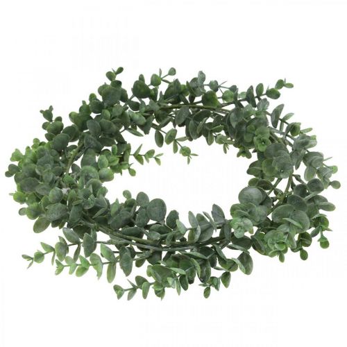 Ghirlanda decorativa verde eucalipto Ghirlanda di eucalipto artificiale Ø32cm