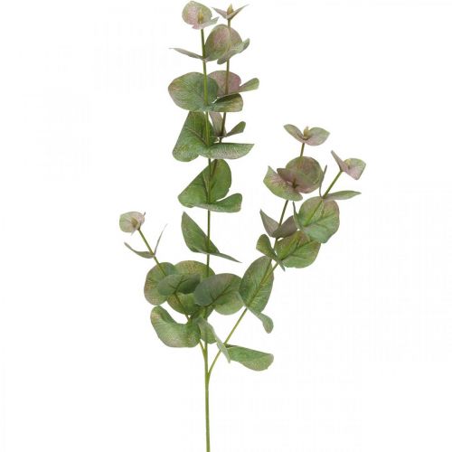 Floristik24 Ramo di eucalipto artificiale pianta verde deco verde, rosa 75cm