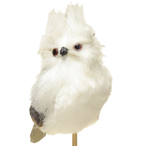 Prodotto Gufo sull'asta bianco 9 cm L48 cm
