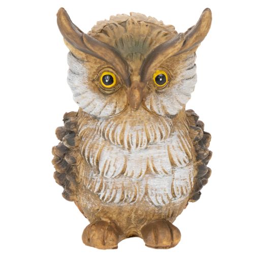 Statuetta di gufo, piccolo gufo seduto, decorazione, 11 cm | Floristik24.it