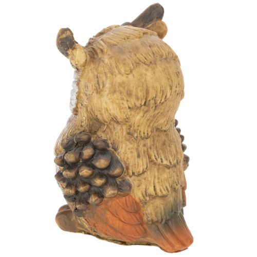 Statuetta di gufo, piccolo gufo seduto, decorazione, 11 cm | Floristik24.it