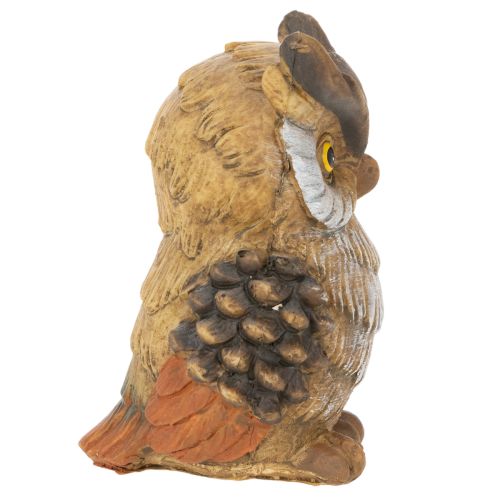 Statuetta di gufo, piccolo gufo seduto, decorazione, 11 cm | Floristik24.it