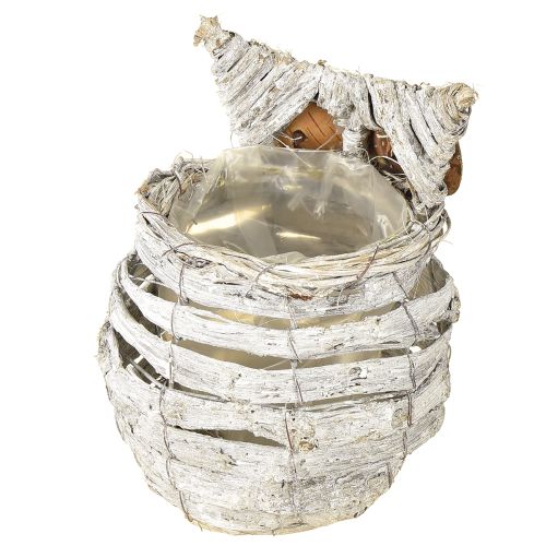 Prodotto Gufo da piantare bianco 23cm