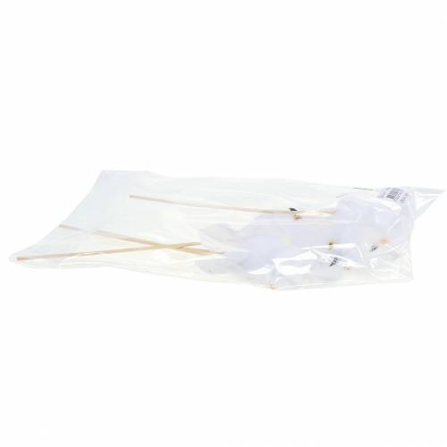Prodotto Spina decorativa Gufo bianco 5cm 4 pezzi