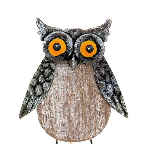Floristik24 Spina floreale gufo 10 cm 4 pezzi