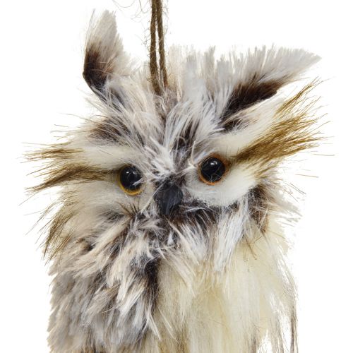 Floristik24 Decorazione gufo figure di gufo piccole, decorazione animali della foresta 11 cm bianco-marrone 2 pezzi
