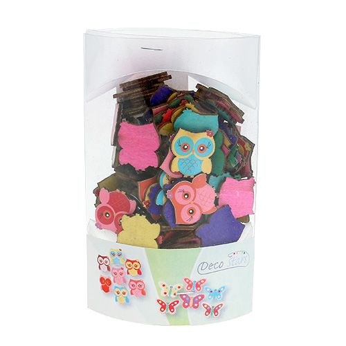 Floristik24 Gufi scatter 2cm multicolore 100p