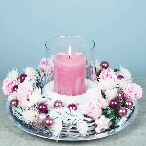 Rose eterne medie Ø4-4,5cm rosa 8pz