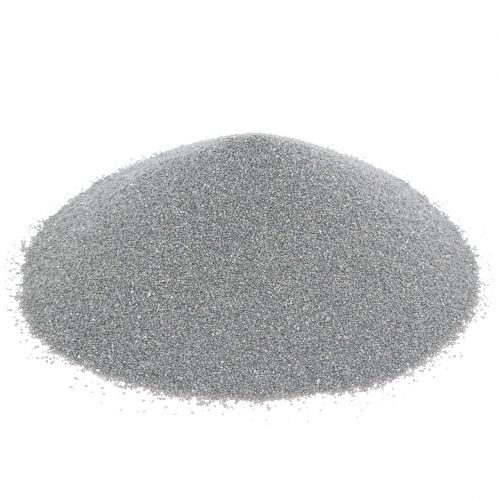 Floristik24 Sabbia colorata 0,5 mm argento 2 kg