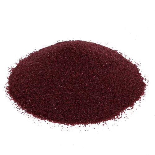 Floristik24 Sabbia colorata 0,5 mm bordeaux 2 kg