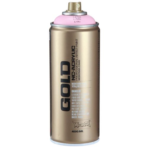 Floristik24 Vernice spray colorata rosa litchi vernice spray Montana Gold 400ml