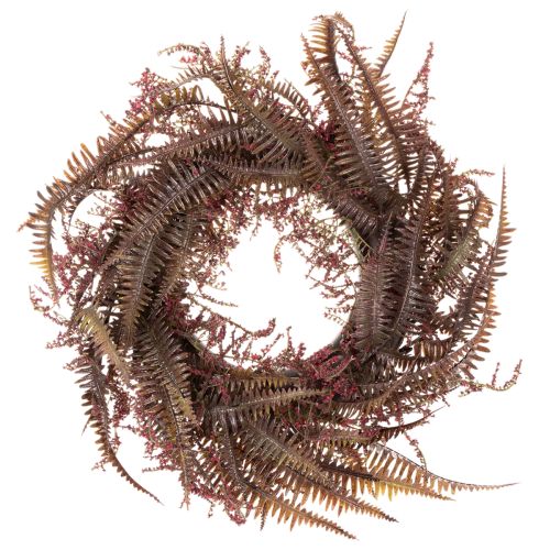 Ghirlanda artificiale con rami di felce, decorazione autunnale, 35 cm