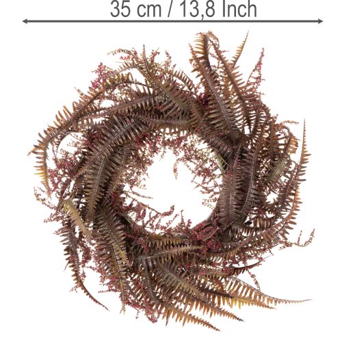 Ghirlanda artificiale con rami di felce, decorazione autunnale, 35 cm | Floristik24.it