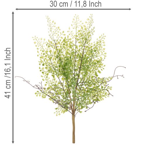 Ramo artificiale di Ruscus verde per decorazioni floreali, 41 cm | Floristik24.it