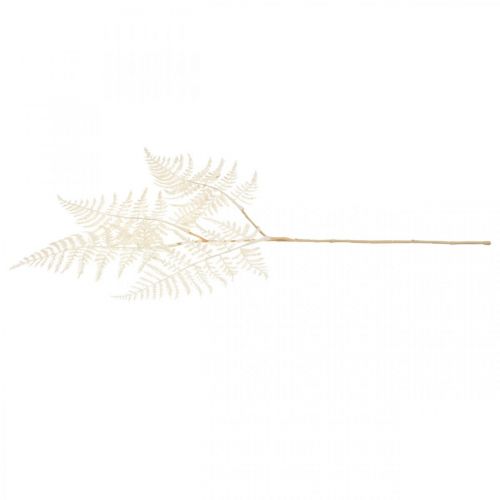 Floristik24 Foglia di felce decorativa, pianta artificiale, ramo di felce, foglia di felce decorativa bianca L59cm