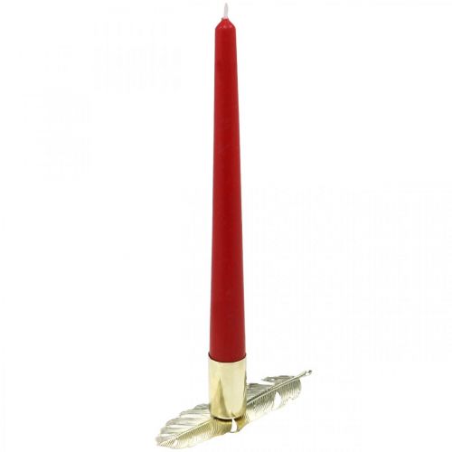 Floristik24 Candeliere a molla, decoro in metallo, portacandele, decoro Avvento dorato Ø2.2cm L13cm 4 pezzi